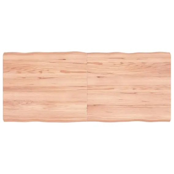 Nie przegap Blat stołu, jasny brąz, 140x60x6 cm, dąb z naturalną krawędzią Lumarko! - Hurtownia wielobranżowa Lumarko