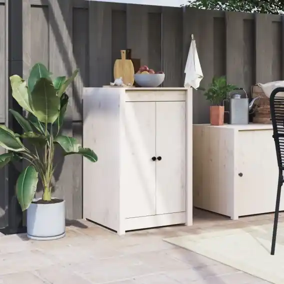 Oferta limitowana Drzwi szafki kuchennej na zewnątrz, białe, 50x9x82 cm, sosna Lumarko! - Hurtownia wielobranżowa Lumarko