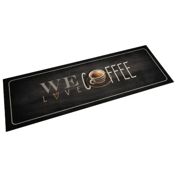 Darmowy zwrot Dywanik kuchenny z napisem Coffee, 60x180 cm, aksamitny Lumarko! Lumarko! - Hurtownia wielobranżowa Lumarko