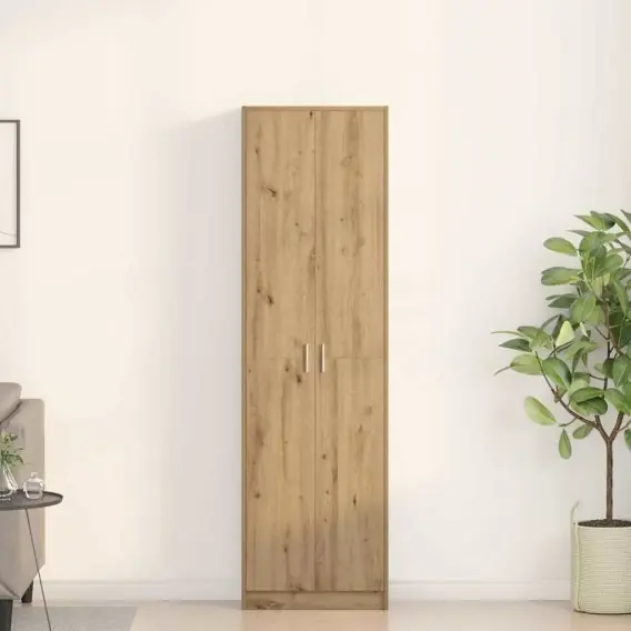 Garderoba z dębu rzemieślniczego 55x25x189 cm Drewno inżynieryjne Lumarko! - Hurtownia wielobranżowa Lumarko Wyjątkowa oferta