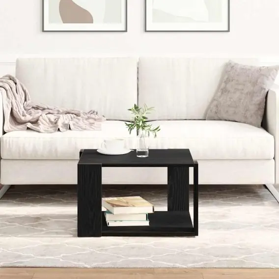 Kawowy stół Czarny Dąb 85x55x31 cm z drewna Lumarko! - Hurtownia wielobranżowa Lumarko Popularny