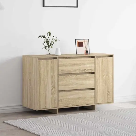Komoda Sonoma Dąb 120x41x75 cm Z materiałów drewnopochodnych Lumarko! - Hurtownia wielobranżowa Lumarko Wysoka jakość