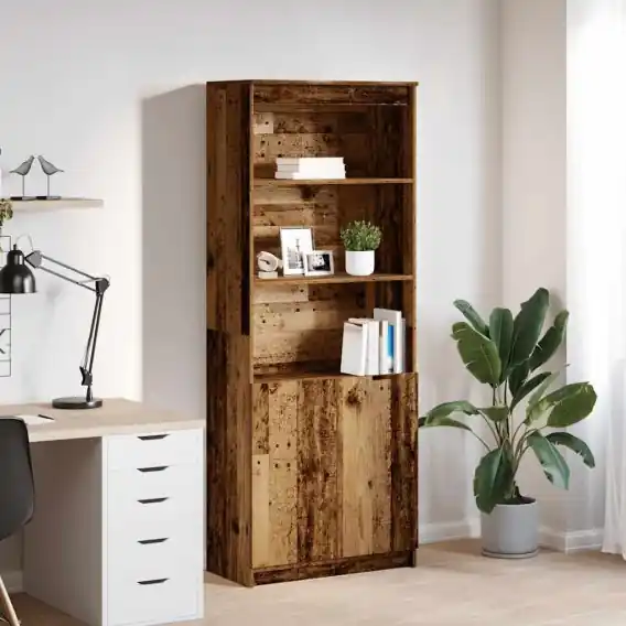 Komoda Stara Drewno 70x35x180 cm Drewno klejone - Hurtownia wielobranżowa Lumarko Najlepsza cena