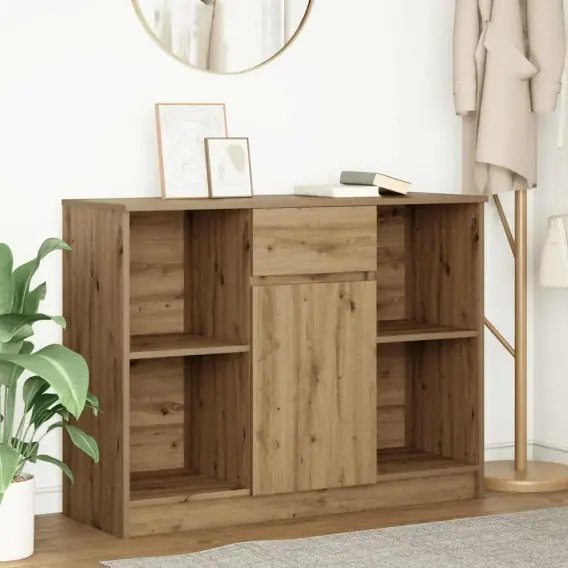 Premium Komoda z szufladą Artisan Oak 101x35x76 cm Drewno klejone Lumarko! Lumarko! - Hurtownia wielobranżowa Lumarko