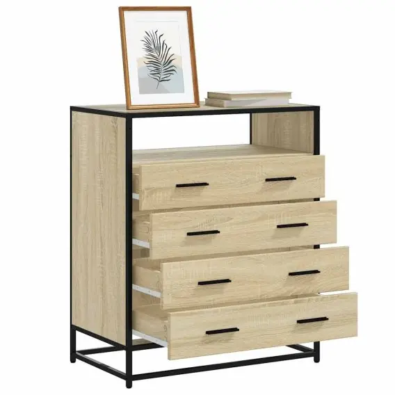 Komoda, dąb sonoma, 70x41x83,5 cm, materiał drewnopochodny Lumarko! Lumarko! - Hurtownia wielobranżowa Lumarko Ograniczona ilość