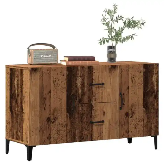 Darmowy zwrot Komoda, stare drewno, 100x36x60 cm, materiał drewnopochodny Lumarko! - Hurtownia wielobranżowa Lumarko