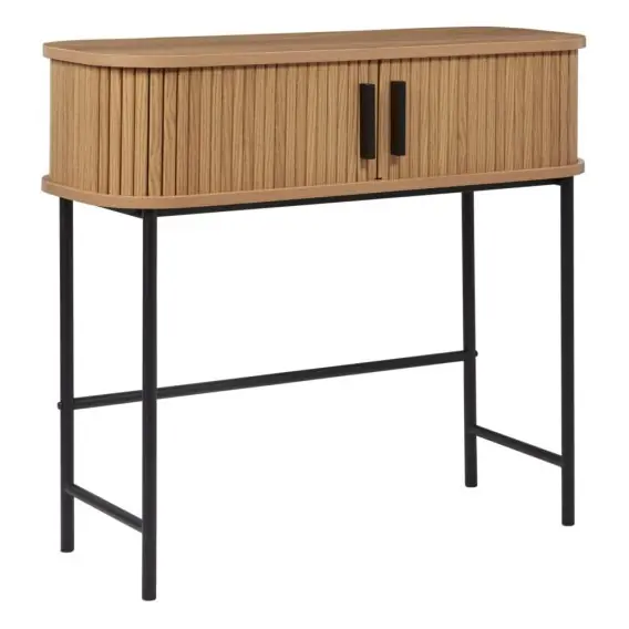 Oferta limitowana Konsola BRADLEY Brązowy MDF Drewno Sosnowe Lumarko