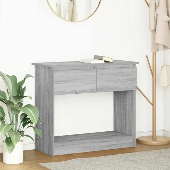 Konsola z szufladami Szary Sonoma 85,5x38,5x74,5 cm Lumarko! Lumarko! - Hurtownia wielobranżowa Lumarko Zniżka