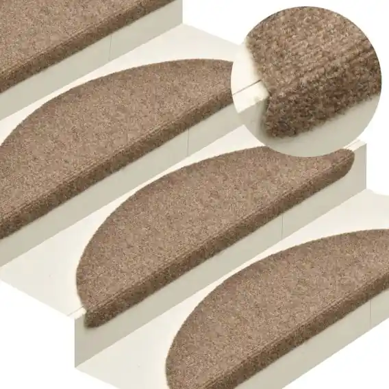 Samoprzylepne nakładki na schody, 10 szt., kremowe, 56x17x3 cm Lumarko! - Hurtownia wielobranżowa Lumarko Do wyczerpania zapasów