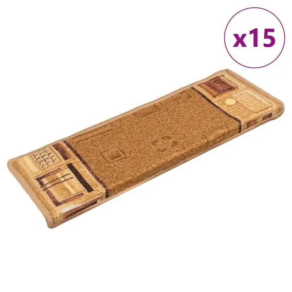 Dodaj do koszyka Samoprzylepne nakładki na schody, 15 szt., 65x21x4 cm, beżowe Lumarko! - Hurtownia wielobranżowa Lumarko