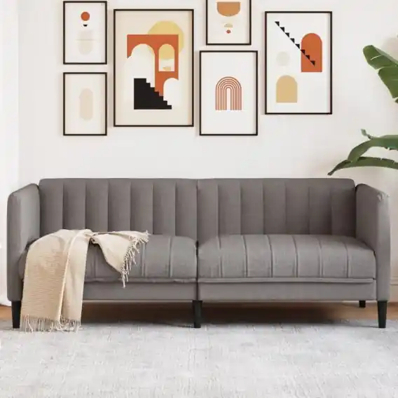 Tani Sofa 2-osobowa, kolor taupe, tapicerowana tkaniną Lumarko! - Hurtownia wielobranżowa Lumarko