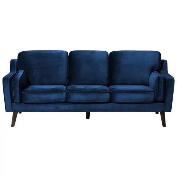 Sofa LOKKA 3-osobowa Granatowy Welur Lumarko Oferta limitowana