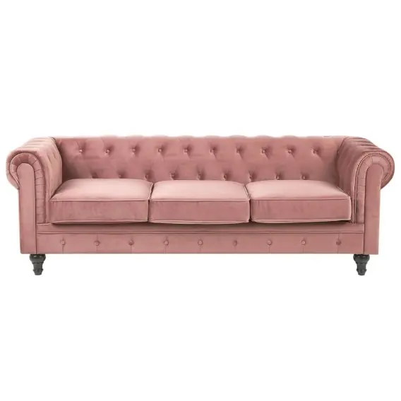 Zamów dziś Sofa 3 Seater CHESTERFIELD Velvet Pink Welur Lumarko
