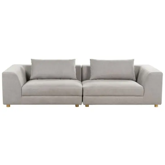 Sofa 3-osobowa jasnoszara LERMON Lumarko Hit cenowy
