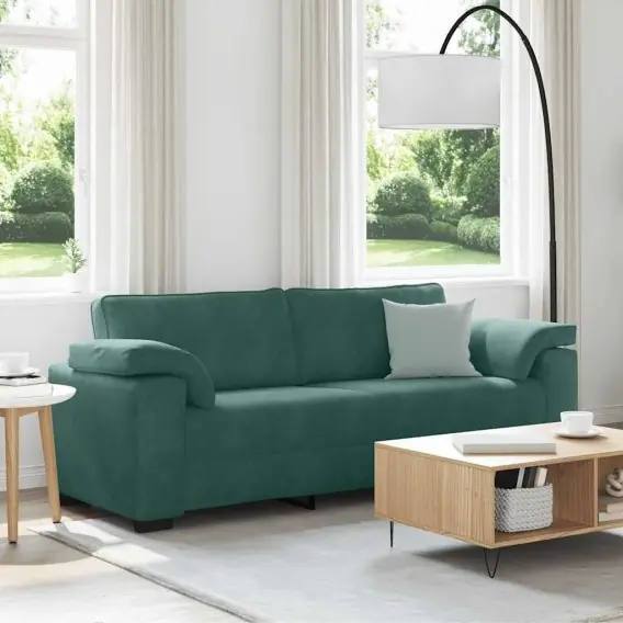 Sofa 3-osobowa, ciemnozielona, 178 cm, aksamit Lumarko! - Hurtownia wielobranżowa Lumarko Do wyczerpania zapasów