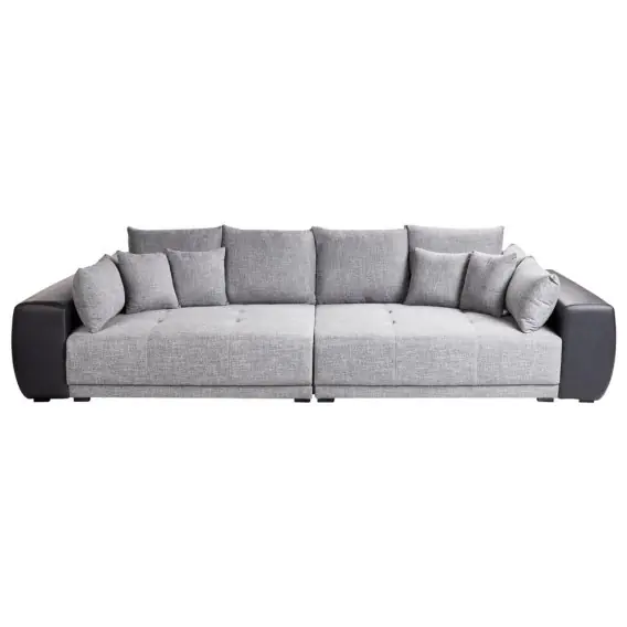 Sofa 4-osobowa szara z czarnym TORPO Lumarko Zamów dziś