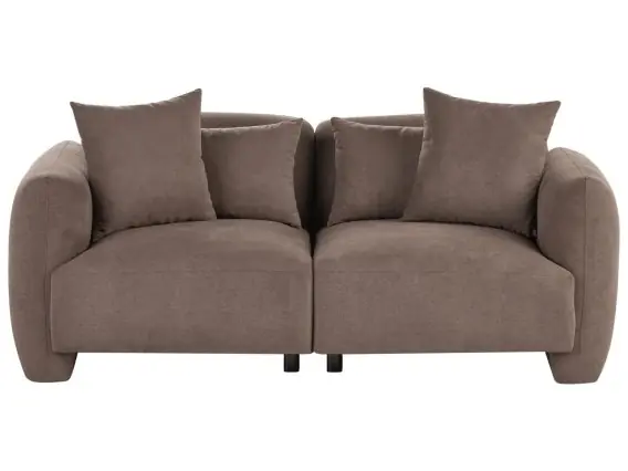 Sofa dla 3 osób EKENES Brązowy - Hurtownia wielobranżowa Lumarko Szybka wysyłka