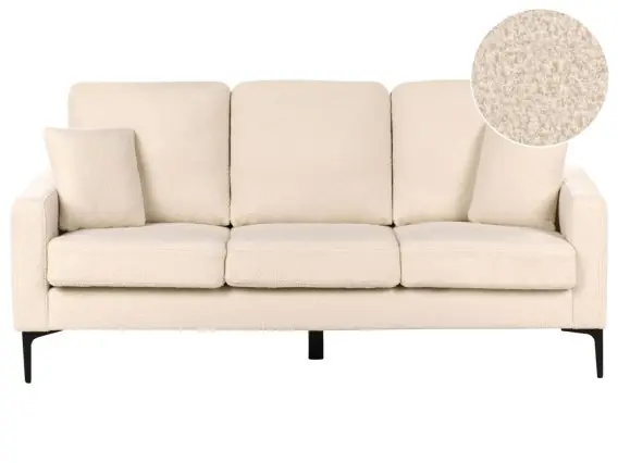 Sofa dla 3 osób GAVLE Boucle Beżowy Lumarko Darmowy zwrot