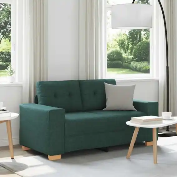 Sofa dwuosobowa, ciemnozielona, 120 cm, tkanina Lumarko! - Hurtownia wielobranżowa Lumarko Ekspresowa dostawa