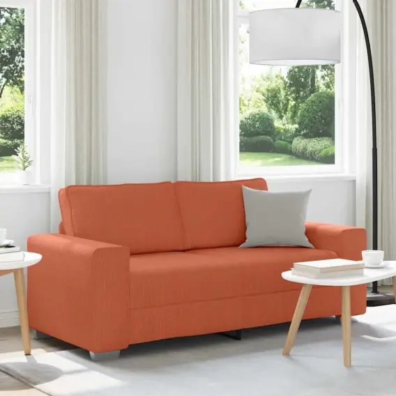 Sofa dwuosobowa, czerwono-pomarańczowa, 140 cm Lumarko! Lumarko! - Hurtownia wielobranżowa Lumarko Szybka dostawa
