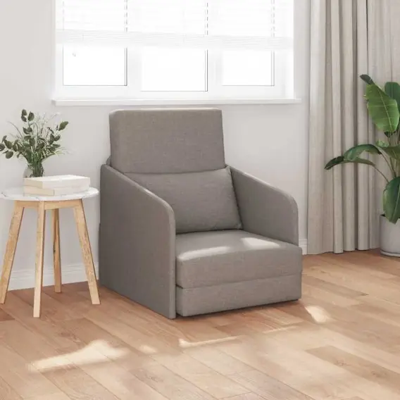 Oferta czasowa Sofa Łóżko 2 w 1 Taupe 65x80x83 cm Tapicerka Lumarko! - Hurtownia wielobranżowa Lumarko