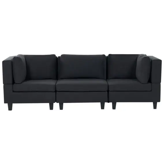 Sofa modułowa 3-osobowa czarna UNSTAD Lumarko Darmowy zwrot