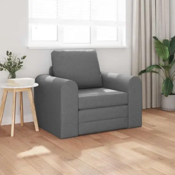 Sofa Rozkładana 2 w 1 Ciemnoszara 98x71x83 cm Tkanina Lumarko! - Hurtownia wielobranżowa Lumarko Zamów teraz
