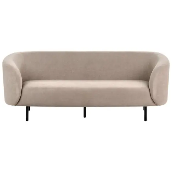 Ostatnie sztuki Sofa trzyosobowa tapicerowana beżowoszara LOEN Lumarko