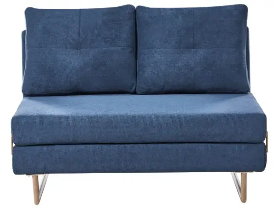 Tani Sofa rozkładana dla 2 osób JERSLEV Niebieski - Hurtownia wielobranżowa Lumarko