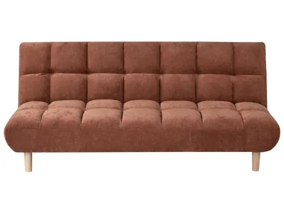 Łatwy zwrot Sofa rozkładana dla 2 osób RISOR Złoty brąz - Hurtownia wielobranżowa Lumarko
