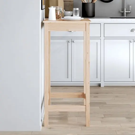 Stolik barowy, 50x50x110 cm, lite drewno sosnowe Lumarko! - Hurtownia wielobranżowa Lumarko Do wyczerpania zapasów