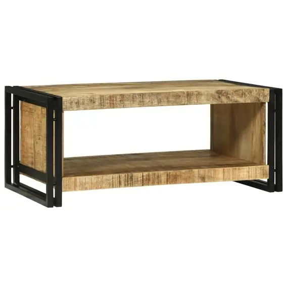 Stolik kawowy 90x50x38 cm Lite Drewno Mango Lumarko! - Hurtownia wielobranżowa Lumarko Popularny