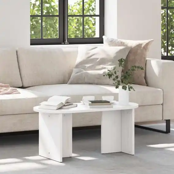 Oferta limitowana Stolik kawowy Biały 80 x 39.5 x 35 cm Lite drewno sosnowe Lumarko! - Hurtownia wielobranżowa Lumarko