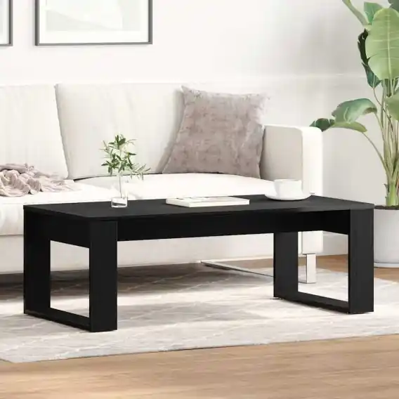 Kup online Stolik kawowy Czarny Dąb 102x50x35 cm z drewna inżynieryjnego Lumarko! - Hurtownia wielobranżowa Lumarko