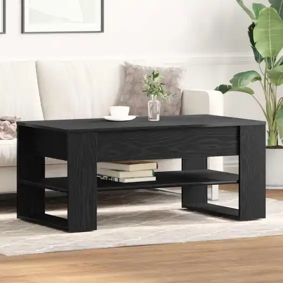 Hit sprzedaży Stolik kawowy Czarny Dąb 102x55x45 cm z drewna inżynieryjnego Lumarko! - Hurtownia wielobranżowa Lumarko