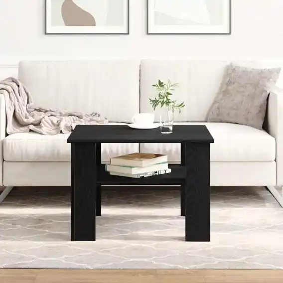 Wysoka jakość Stolik kawowy Czarny Dąb 60x60x42 cm z materiałów drewnopochodnych Lumarko! - Hurtownia wielobranżowa Lumarko