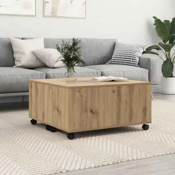 Stolik kawowy dąb artisan 75 x 75 x 38 cm Lumarko! - Hurtownia wielobranżowa Lumarko Dodaj do koszyka