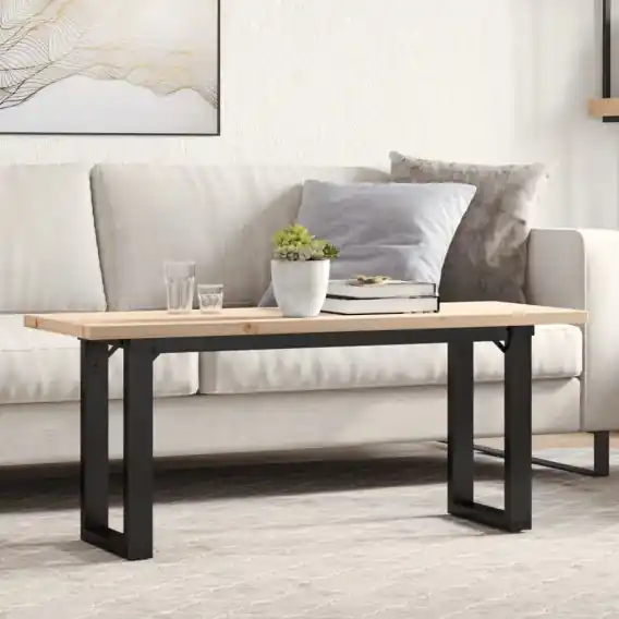 Nowość Stolik kawowy z czworokątnymi nogami, 110x40x45,5 cm Lumarko! - Hurtownia wielobranżowa Lumarko