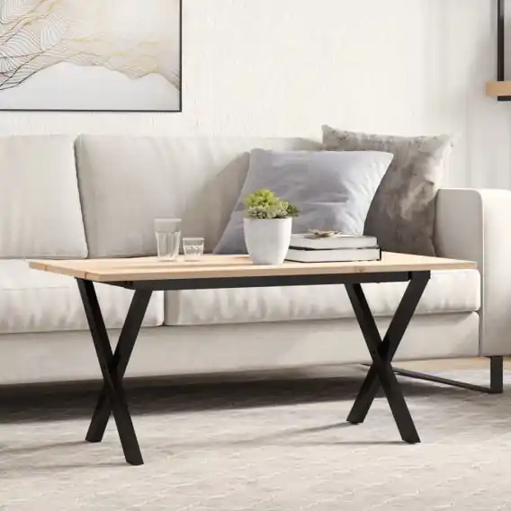 Dostępne od ręki Stolik kawowy z nogami w kształcie litery X, 100x50x45 cm Lumarko! - Hurtownia wielobranżowa Lumarko