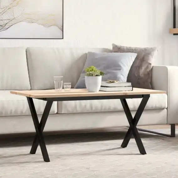 Wysoka jakość Stolik kawowy z nogami w kształcie litery X, 90x40x45 cm Lumarko! - Hurtownia wielobranżowa Lumarko
