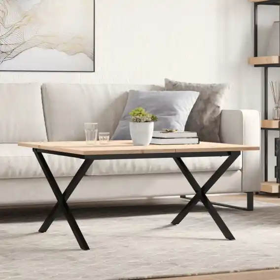 Stolik kawowy z nogami w kształcie litery X, 90x90x45 cm Lumarko! - Hurtownia wielobranżowa Lumarko Niska cena