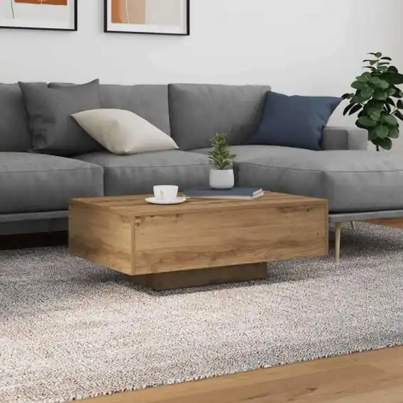 Stolik kawowy z podświetleniem LED Artisan Oak 85x55x31 cm Lumarko! - Hurtownia wielobranżowa Lumarko Szybka dostawa