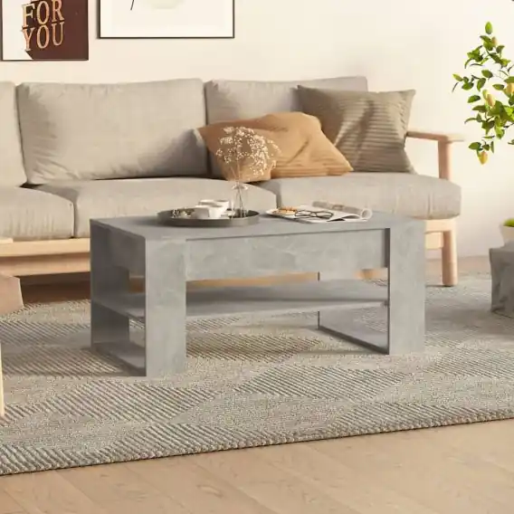 Stolik kawowy, betonowy, 102x55x45 cm, materiał drewnopochodny Lumarko! - Hurtownia wielobranżowa Lumarko Zamów teraz