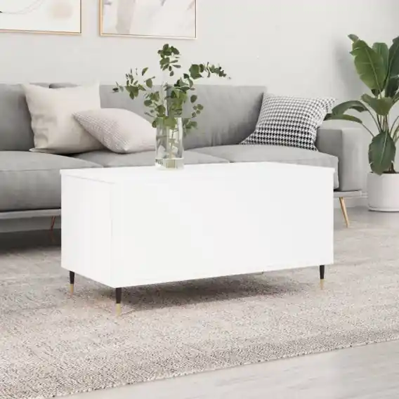 Wybór klientów Stolik kawowy, biały 90x44,5x45 cm, materiał drewnopochodny Lumarko! - Hurtownia wielobranżowa Lumarko