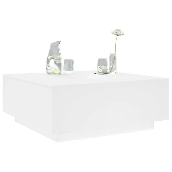 Stolik kawowy, biały, 100x100x40 cm, materiał drewnopochodny Lumarko! - Hurtownia wielobranżowa Lumarko Zniżka