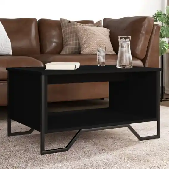 Oferta Stolik kawowy, czarny, 75x51x40 cm, materiał drewnopochodny Lumarko! - Hurtownia wielobranżowa Lumarko