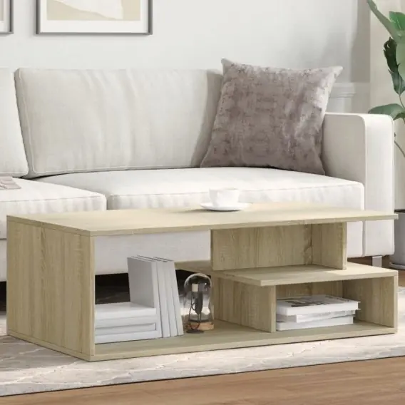 Stolik kawowy, dąb sonoma 102x55x35 cm materiał drewnopochodny Lumarko! - Hurtownia wielobranżowa Lumarko Kup teraz