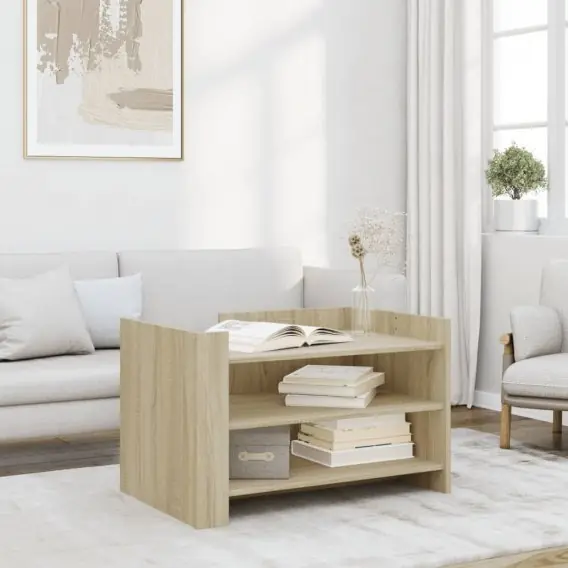 Stolik kawowy, dąb sonoma 80x50x50 cm, materiał drewnopochodny Lumarko! - Hurtownia wielobranżowa Lumarko Najlepsza cena