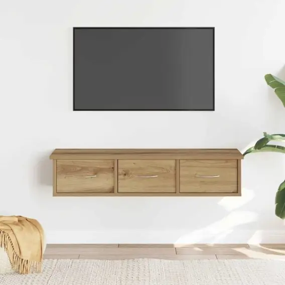 Kup online Szafka ścienna, dąb artisian, 88x26x18,5 cm Lumarko! - Hurtownia wielobranżowa Lumarko