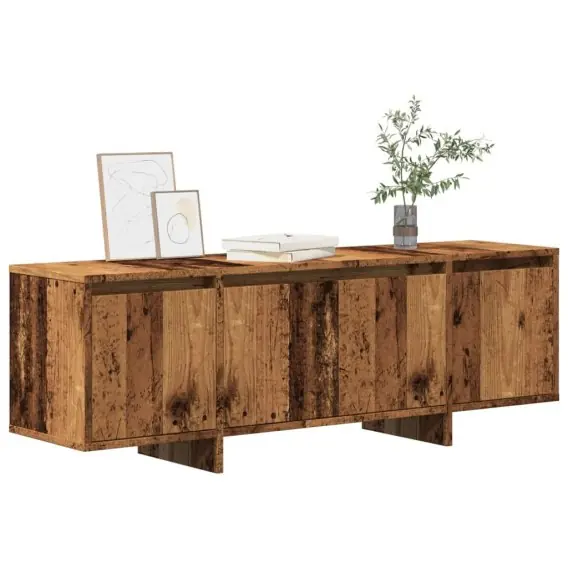 Szafka TV, stare drewno, 120x30x40,5cm, materiał drewnopochodny Lumarko! - Hurtownia wielobranżowa Lumarko Darmowy zwrot